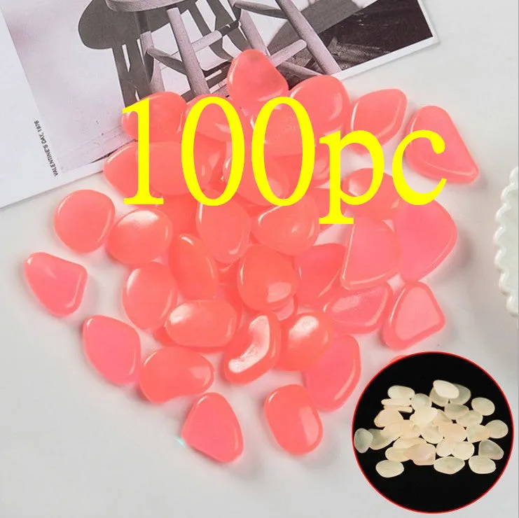 Mixed colour fluorescent luminous stones for aquarium and garden decoration