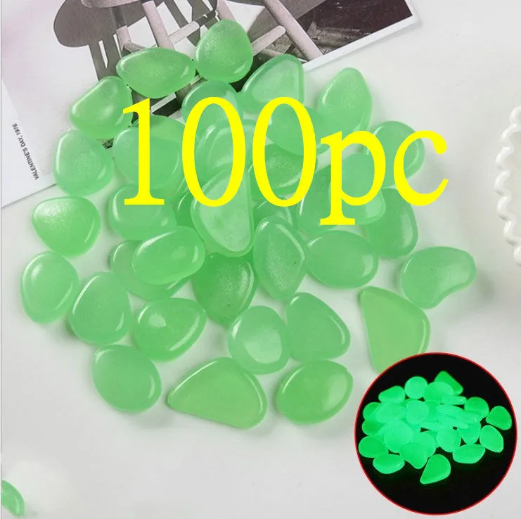 Mixed colour fluorescent luminous stones for aquarium and garden decoration