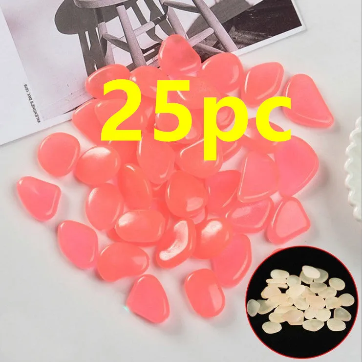 Mixed colour fluorescent luminous stones for aquarium and garden decoration