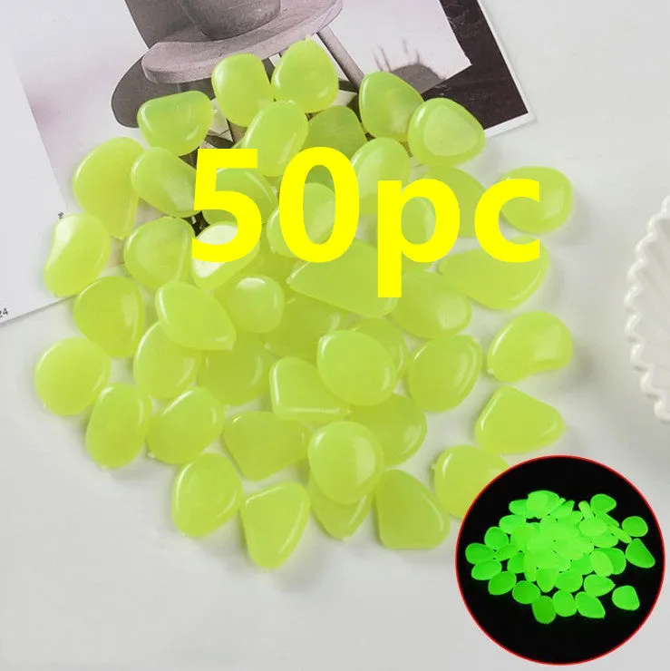 Mixed colour fluorescent luminous stones for aquarium and garden decoration