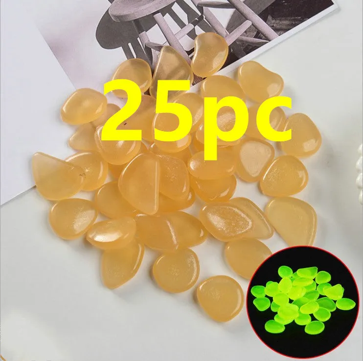 Mixed colour fluorescent luminous stones for aquarium and garden decoration