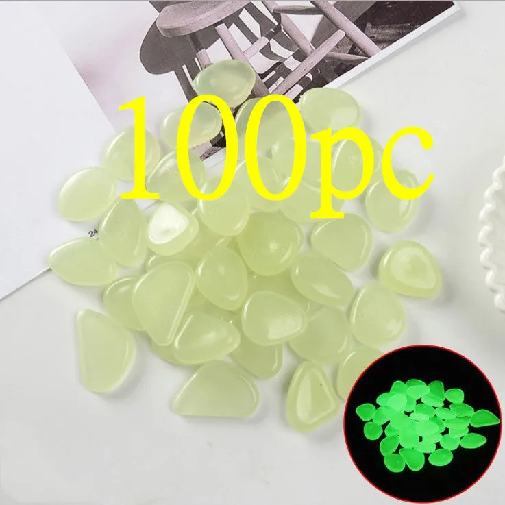 Mixed colour fluorescent luminous stones for aquarium and garden decoration