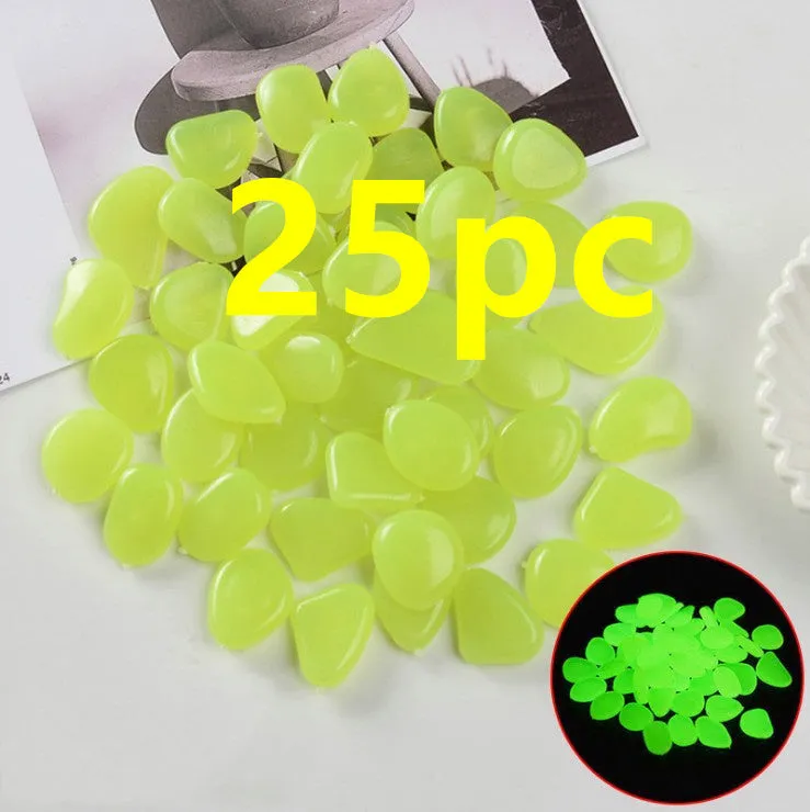 Mixed colour fluorescent luminous stones for aquarium and garden decoration