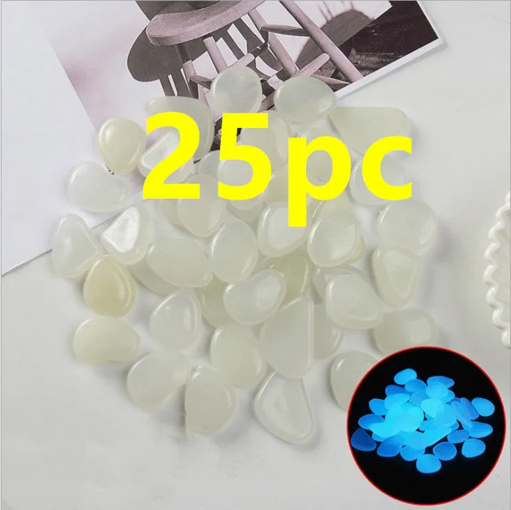 Mixed colour fluorescent luminous stones for aquarium and garden decoration