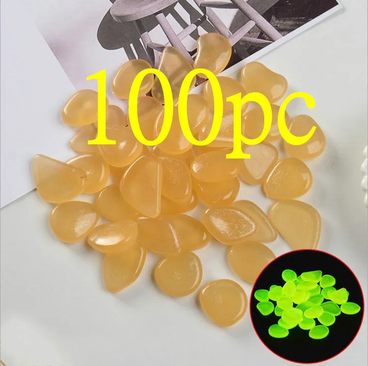Mixed colour fluorescent luminous stones for aquarium and garden decoration