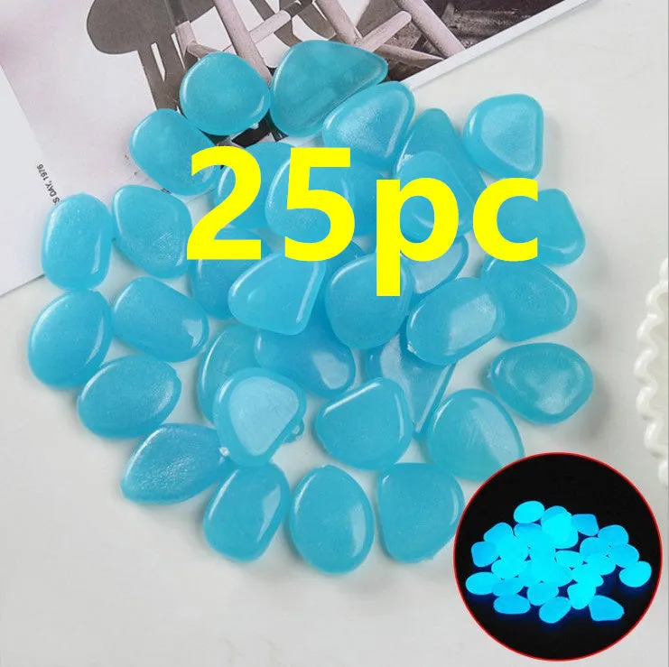 Mixed colour fluorescent luminous stones for aquarium and garden decoration