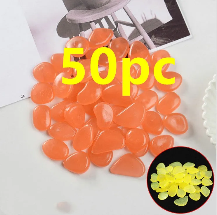 Mixed colour fluorescent luminous stones for aquarium and garden decoration