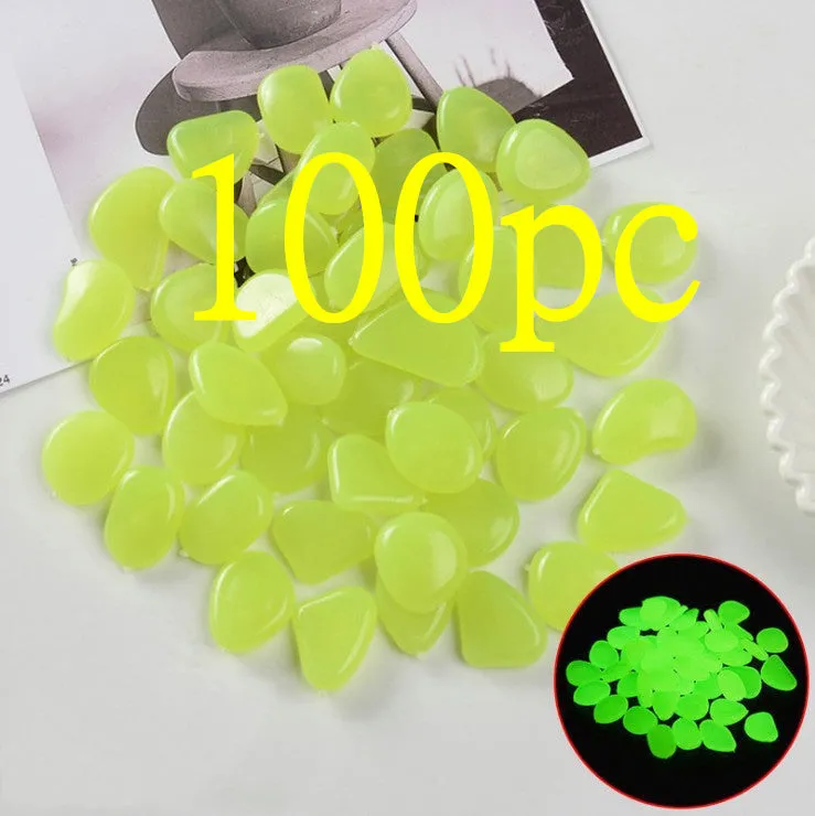 Mixed colour fluorescent luminous stones for aquarium and garden decoration