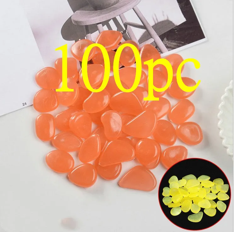 Mixed colour fluorescent luminous stones for aquarium and garden decoration