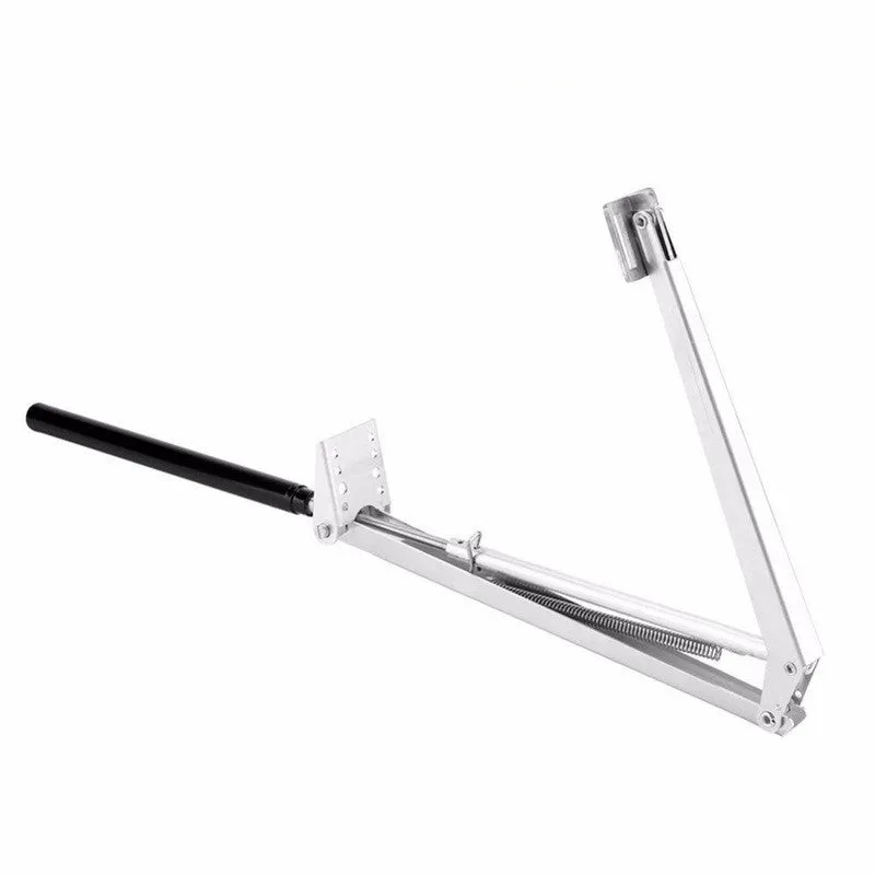 Automatic aluminum alloy greenhouse window opener with silver and black finish for temperature-controlled ventilation