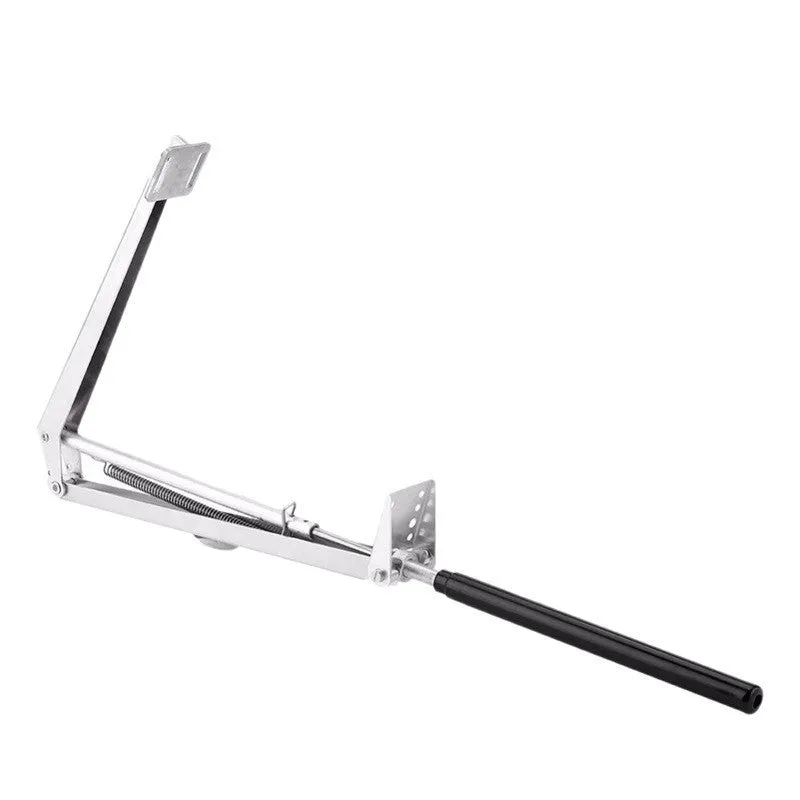 Automatic aluminum alloy greenhouse window opener with silver and black finish for temperature-controlled ventilation