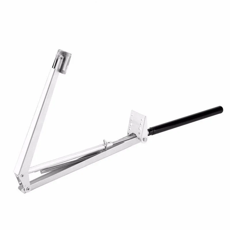 Automatic aluminum alloy greenhouse window opener with silver and black finish for temperature-controlled ventilation