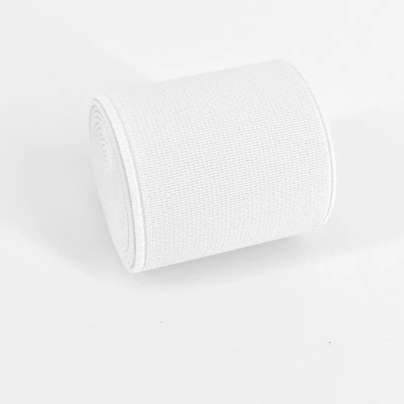 5cm wide rubber elastic band in ten fashion colours including black, brown and blues