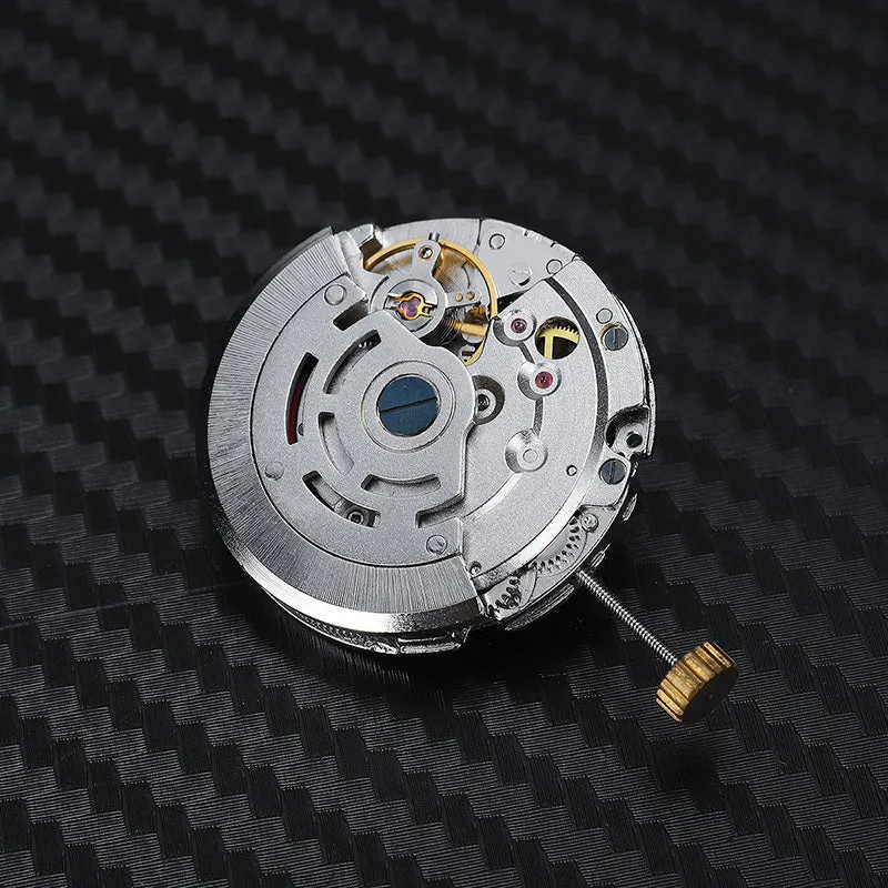 8215 automatic watch movement replacement with silver stainless steel construction