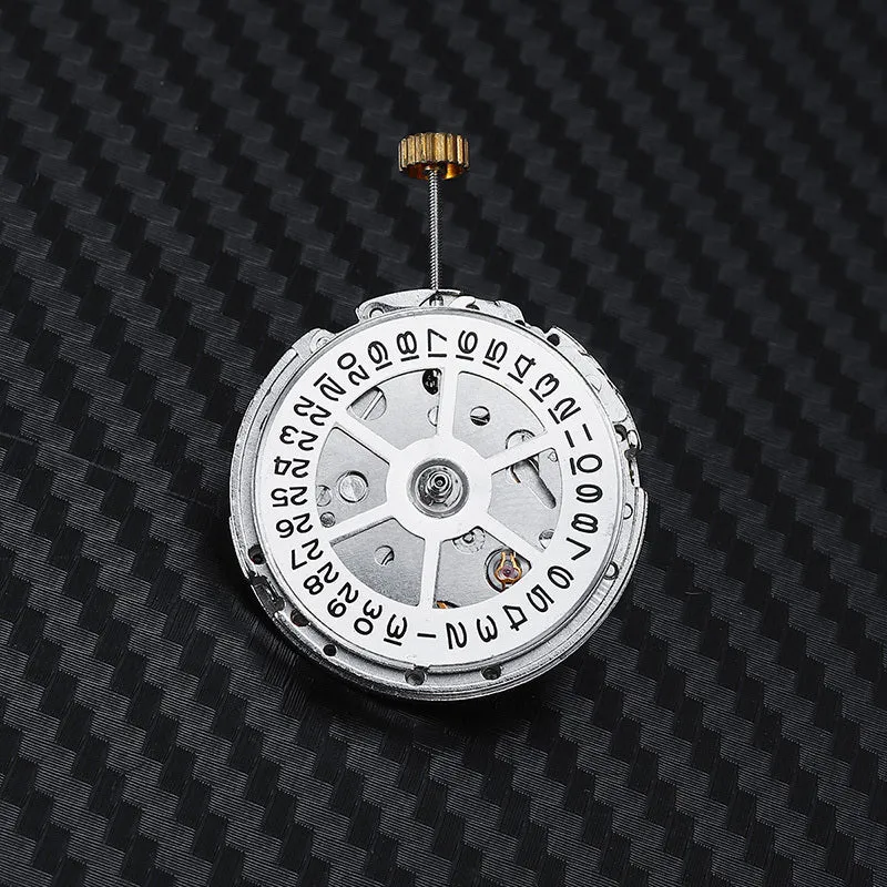 8215 automatic watch movement replacement with silver stainless steel construction