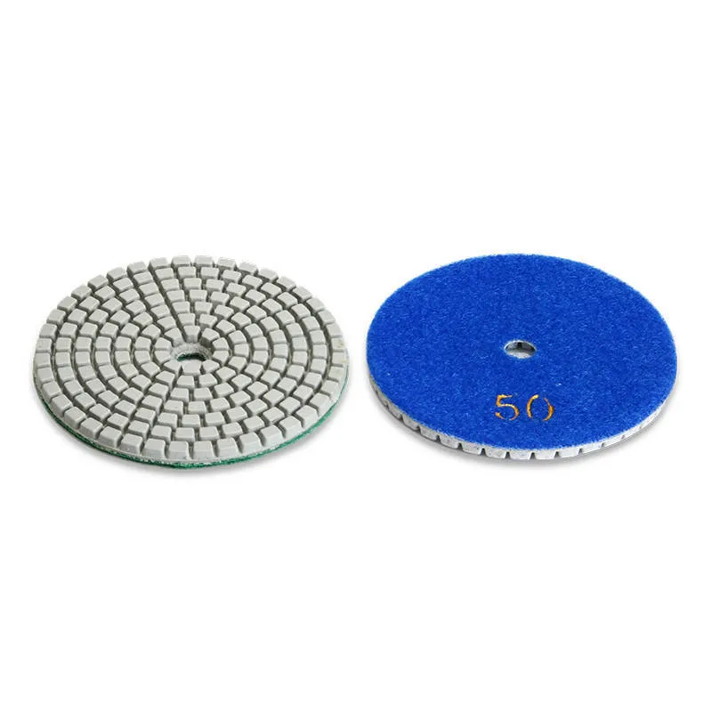 10 emery stone polishing pads in assorted grits with 80mm diameter and 10mm centre holes