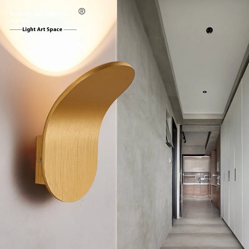 Modern simplicity style wall light bulb in brushed metallic and white colour finishes