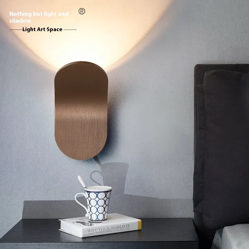 Modern simplicity style wall light bulb in brushed metallic and white colour finishes