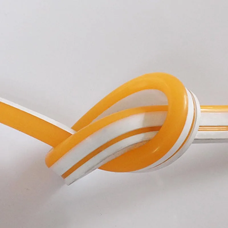 12V flexible silicone LED neon strip lighting on 100-metre reel showing five colour options
