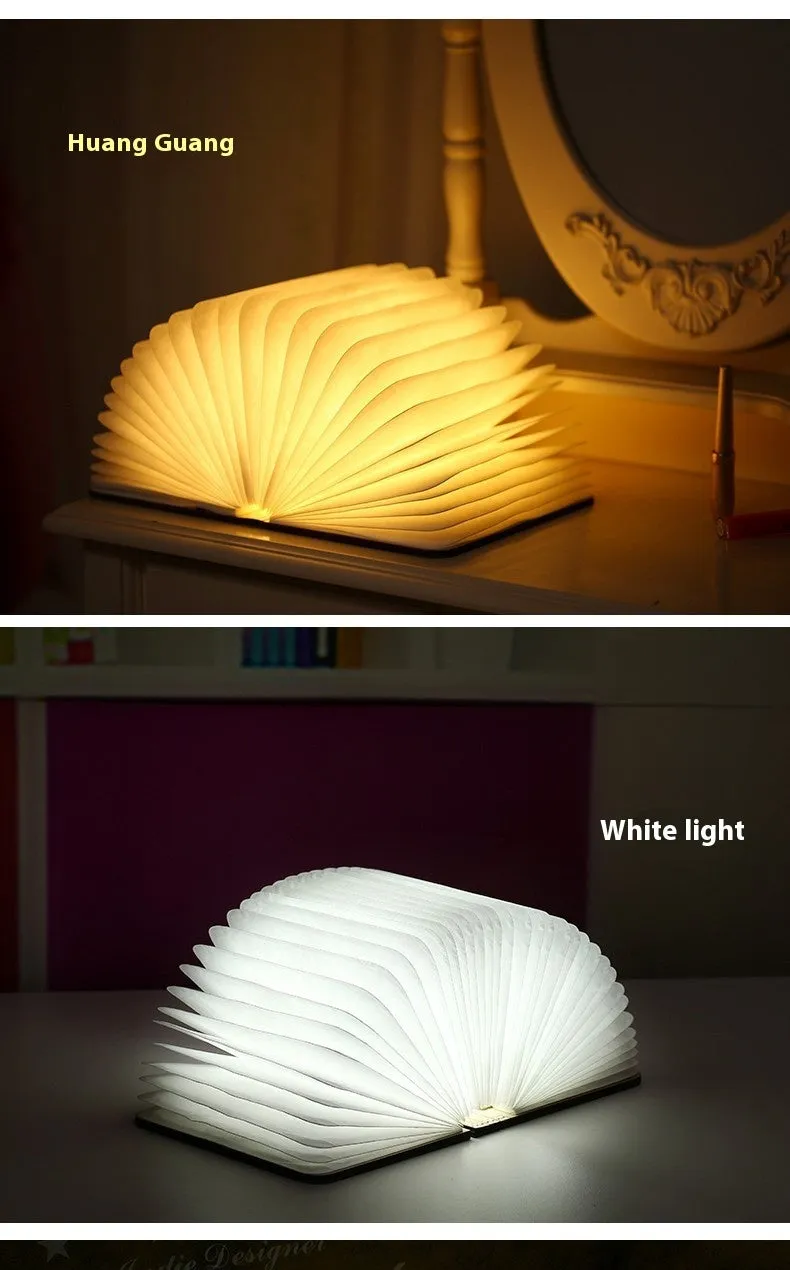 Wooden boy-shaped LED night light in modern design, shown in maple white, hu red, and hu black colour options.