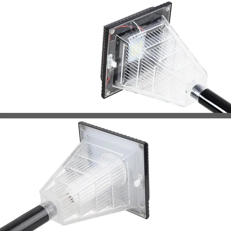 Solar garden light with multiple colour options including flame effect lighting for outdoor use