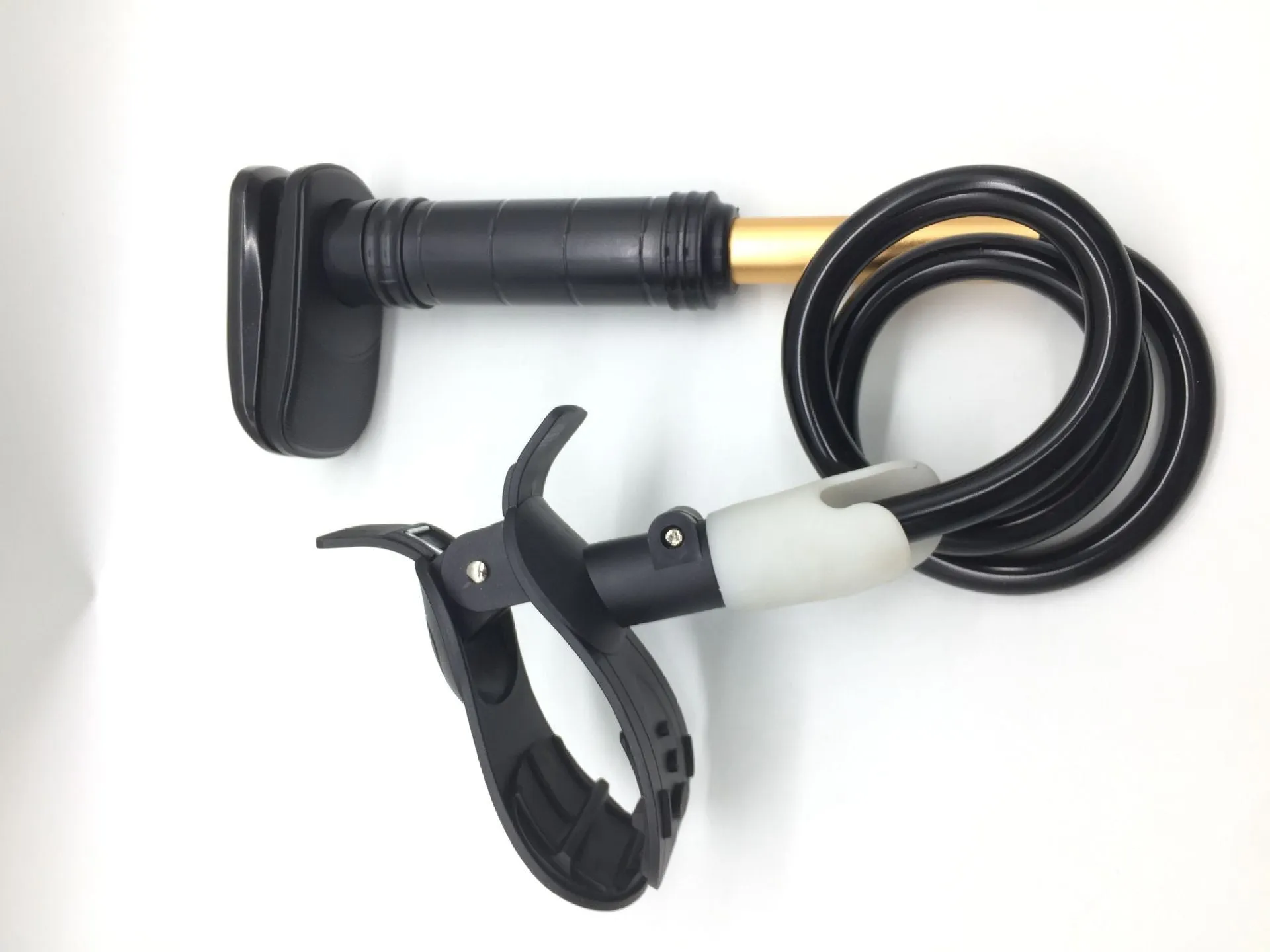 95cm aluminium alloy and ABS ventilator hose bracket for bedside mounting in black or white