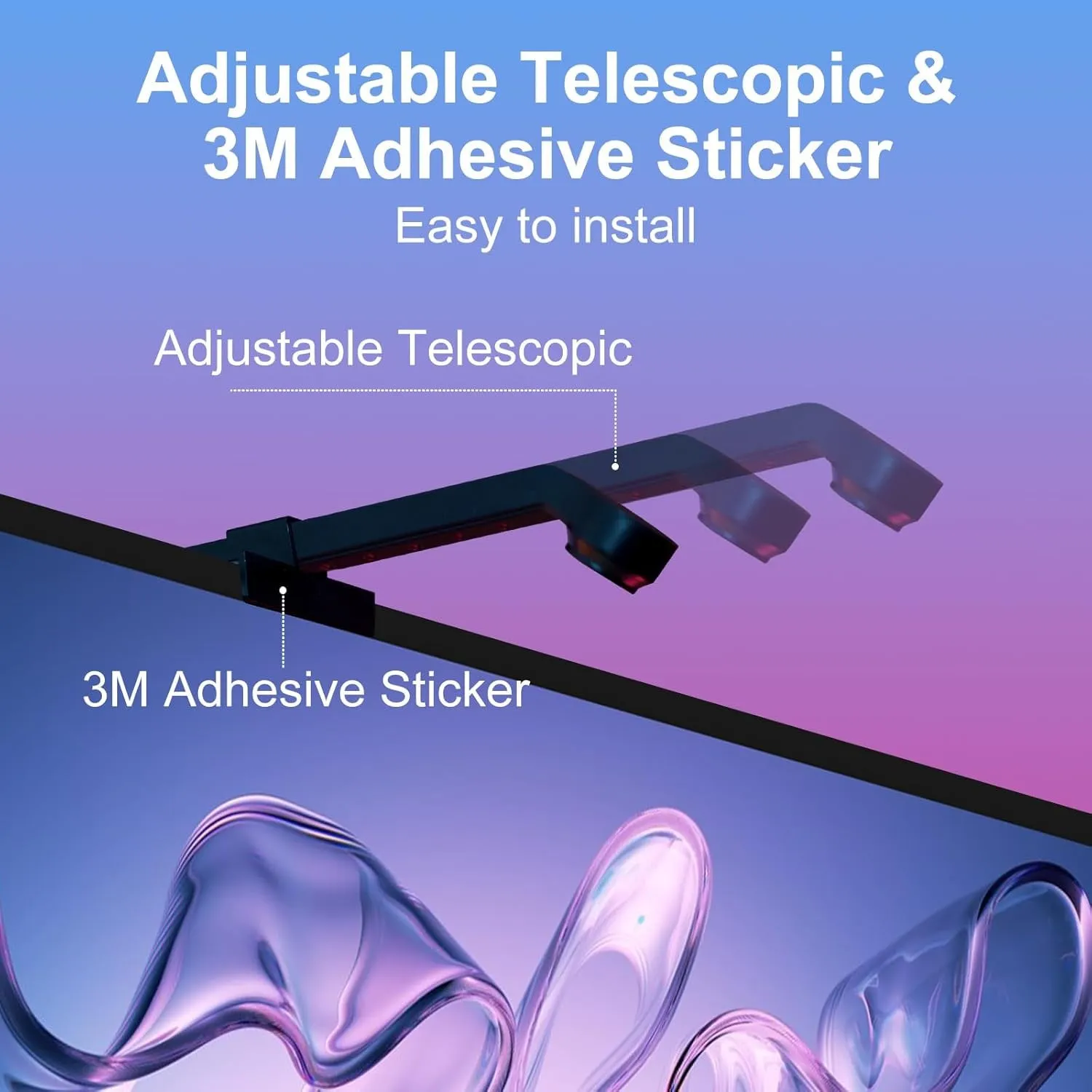 5-metre RGB ambient light strip with remote control for TV and desktop screen synchronisation