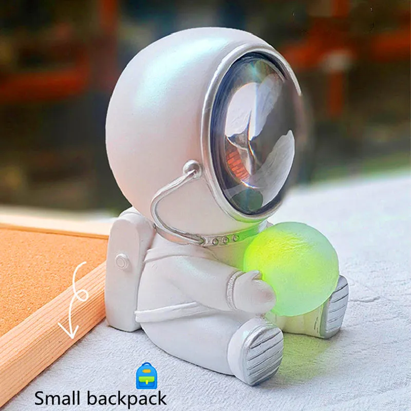 Starry sky projection night light in cute resin animal shapes including a bear, powered by USB or batteries.