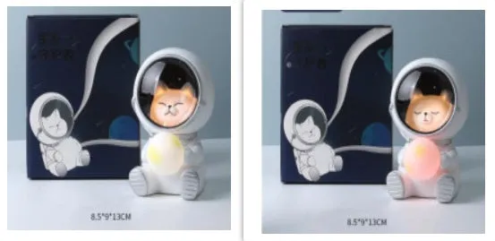 Starry sky projection night light in cute resin animal shapes including a bear, powered by USB or batteries.