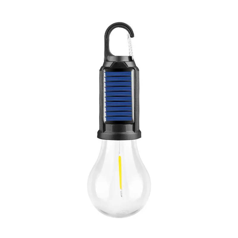 Five solar outdoor lantern-style warm light bulbs with pastoral design