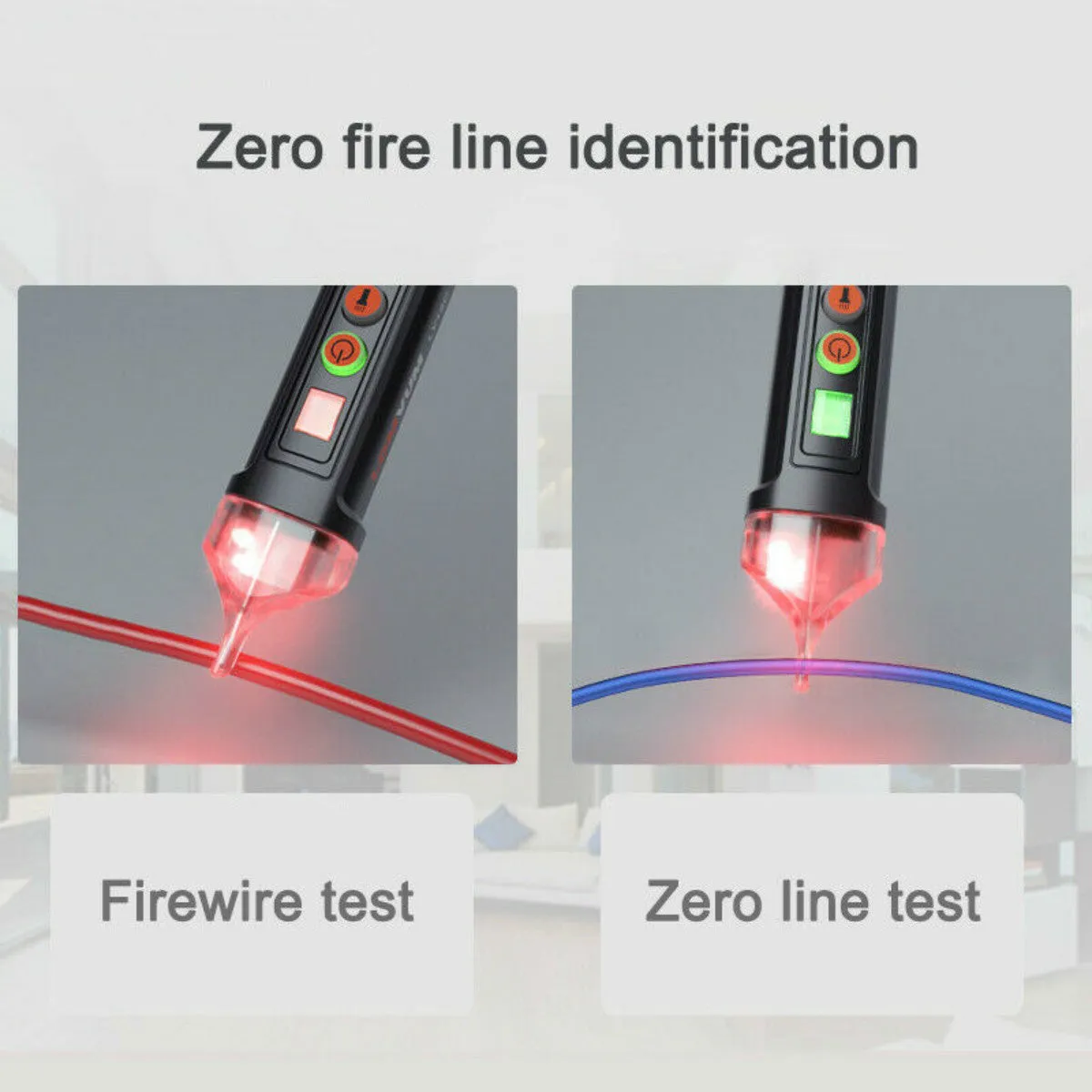 Intelligent checkpoint test pencil for electrical line detection with automatic shut-off