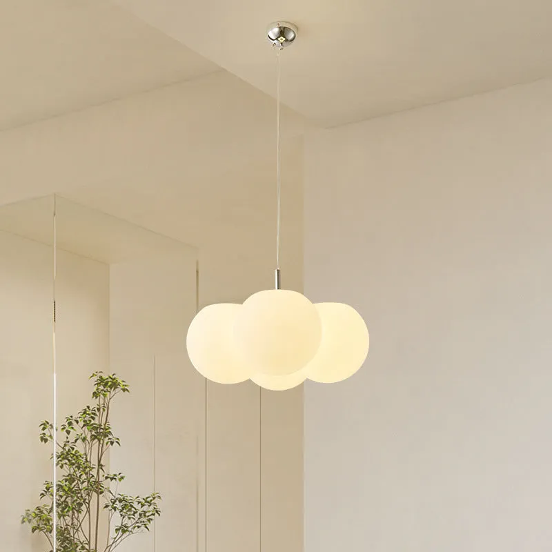 Modern cloud design ceiling chandelier with four lights for bedroom installation
