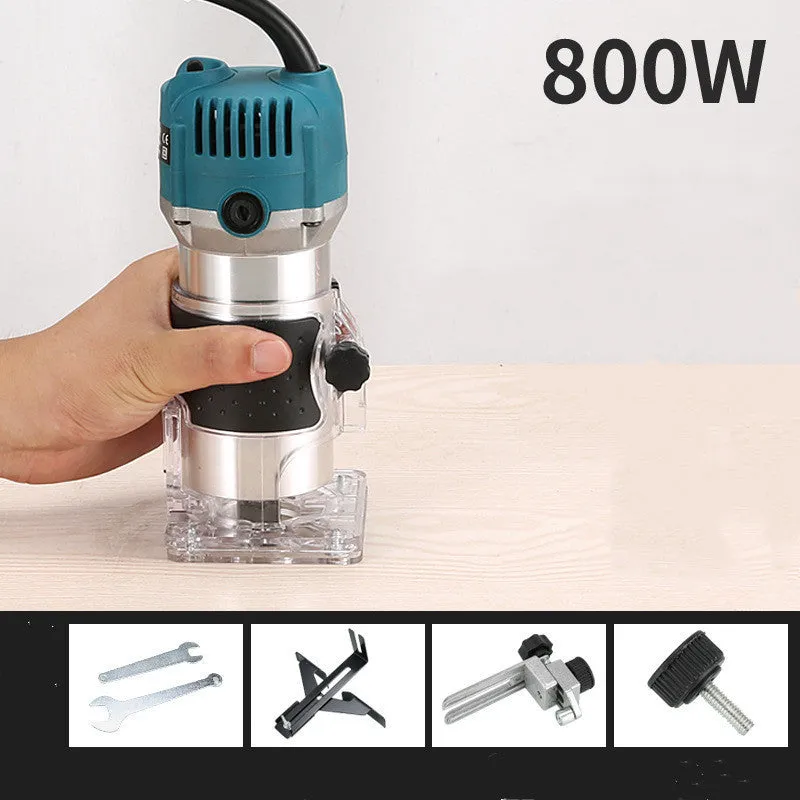 800W electric wood polishing trimmer with aluminium casing for wood carving