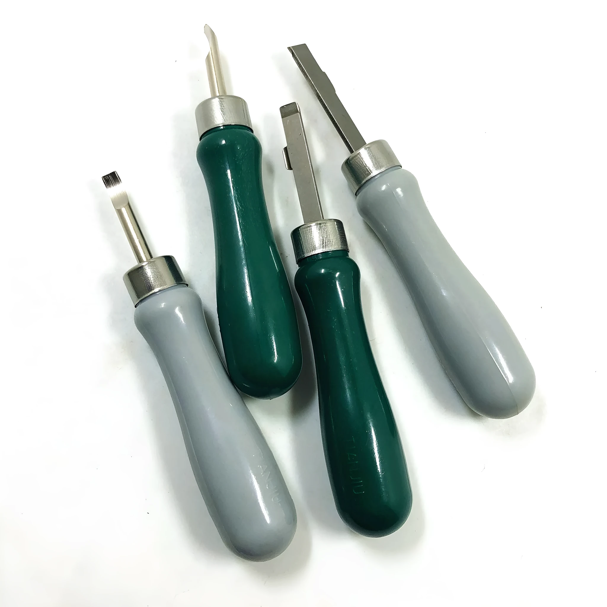 Watch back cover removal tool with alloy plastic construction showing four colour options