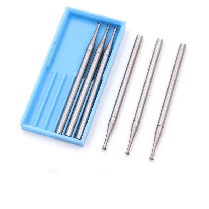 Blue Box six-piece tungsten steel dental carving milling cutter grinding head set with thin disc needle shape
