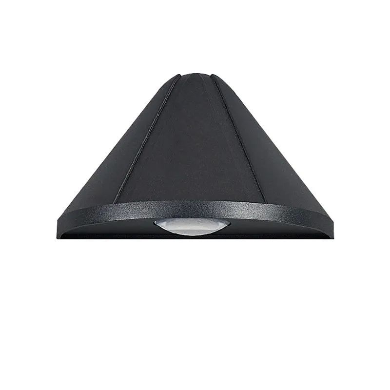 Black bird's nest style aluminium alloy courtyard LED lamp with IP65 waterproof rating.