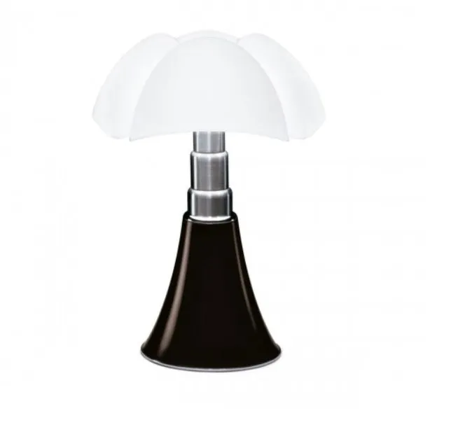 Italian retro style flower table lamp on a bedside table in a choice of colours.
