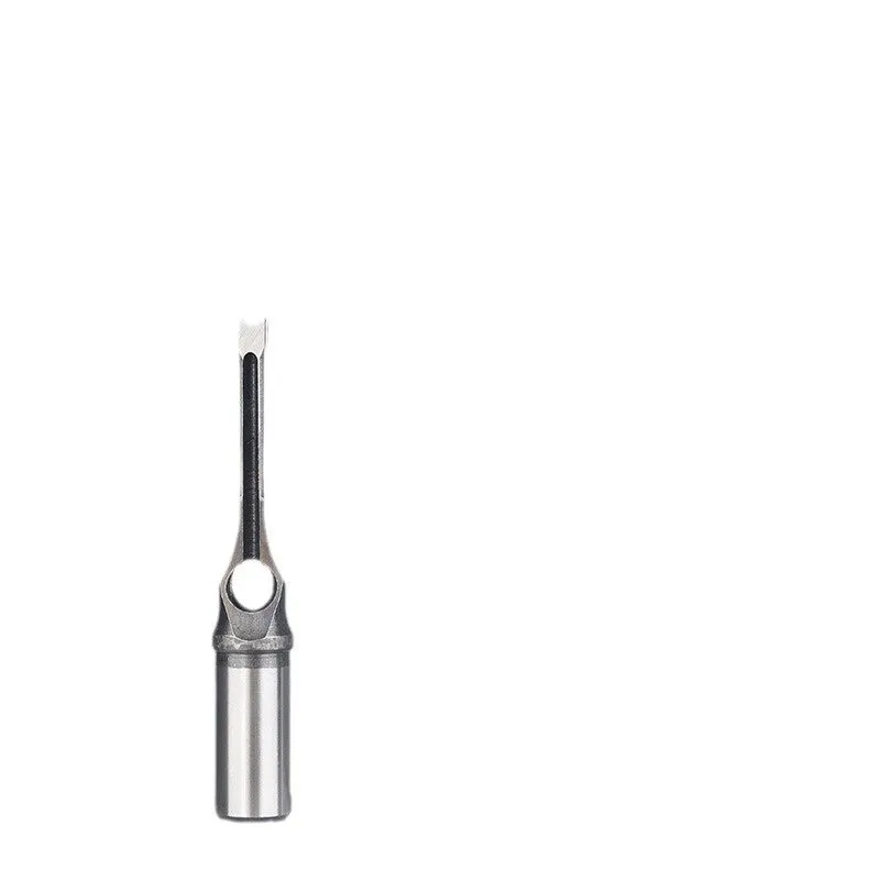 12.7mm carbon steel square hole drill bit set showing drill sleeve and drill core for woodworking.