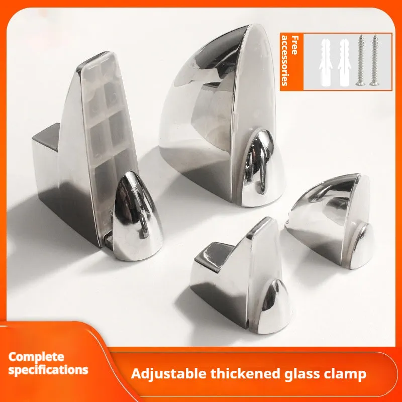 Thickened adjustable partition holder with electroplated metal finish in modern simplicity style