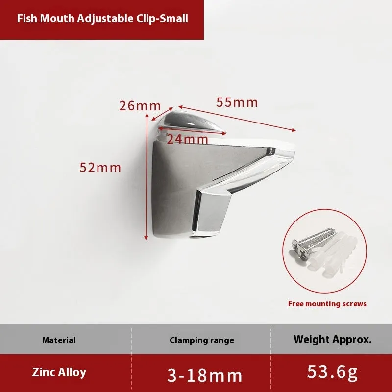 Thickened adjustable partition holder with electroplated metal finish in modern simplicity style