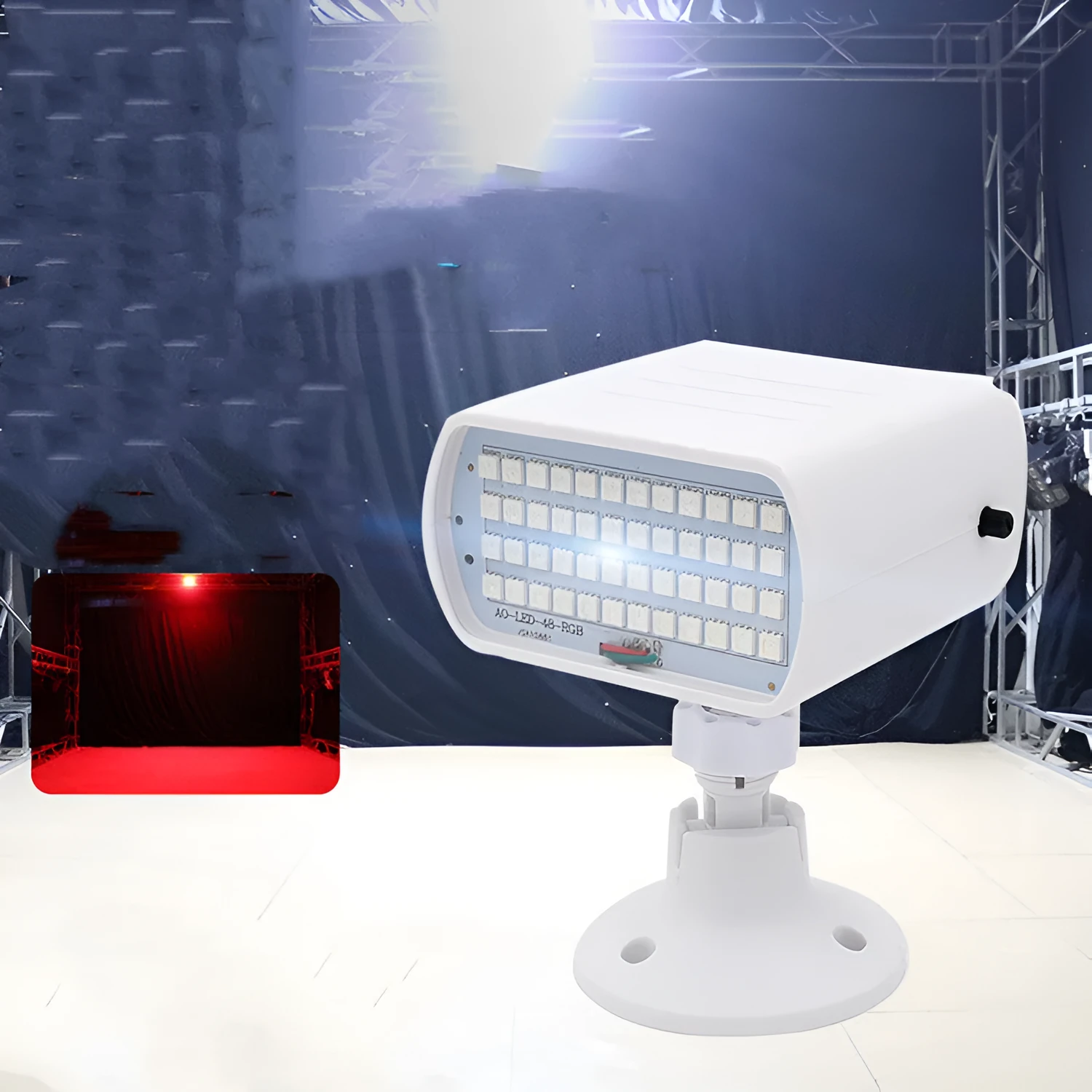 Sound Control professional 48 LED strobe light unit in white.