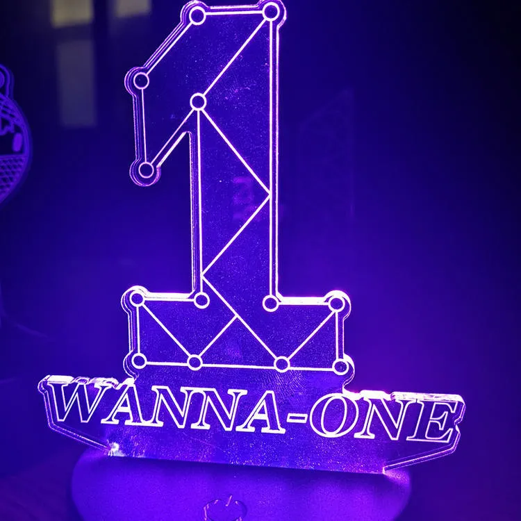 Acrylic transparent display stand holding BTS Light 101 Tower Gem building lamp