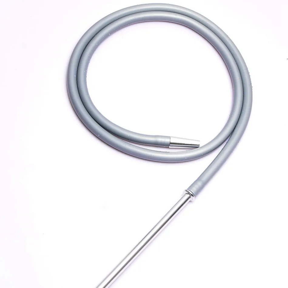 Creative silicone hookah hose in red blue green black silver gray clear colours with aluminium material