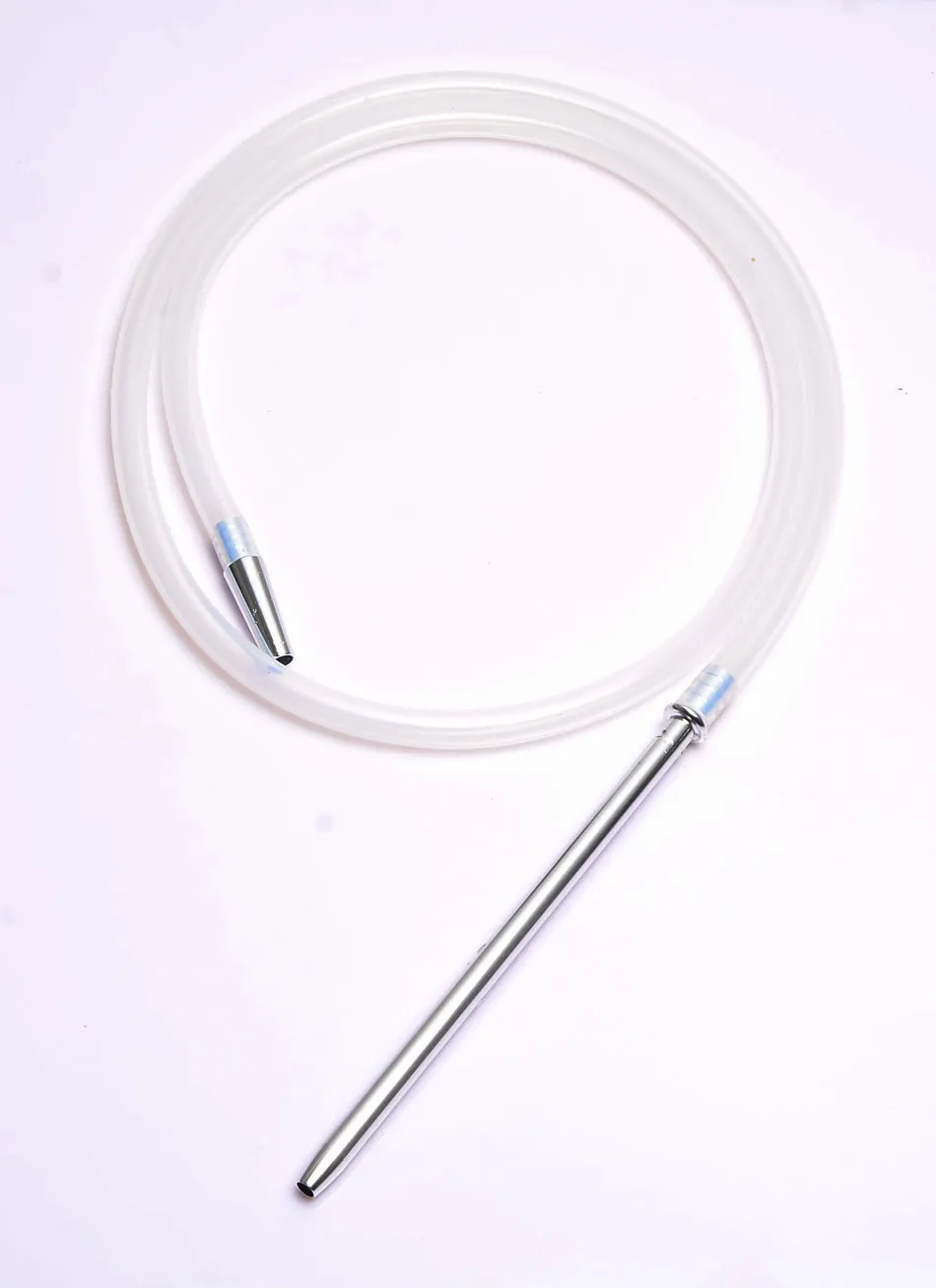 Creative silicone hookah hose in red blue green black silver gray clear colours with aluminium material