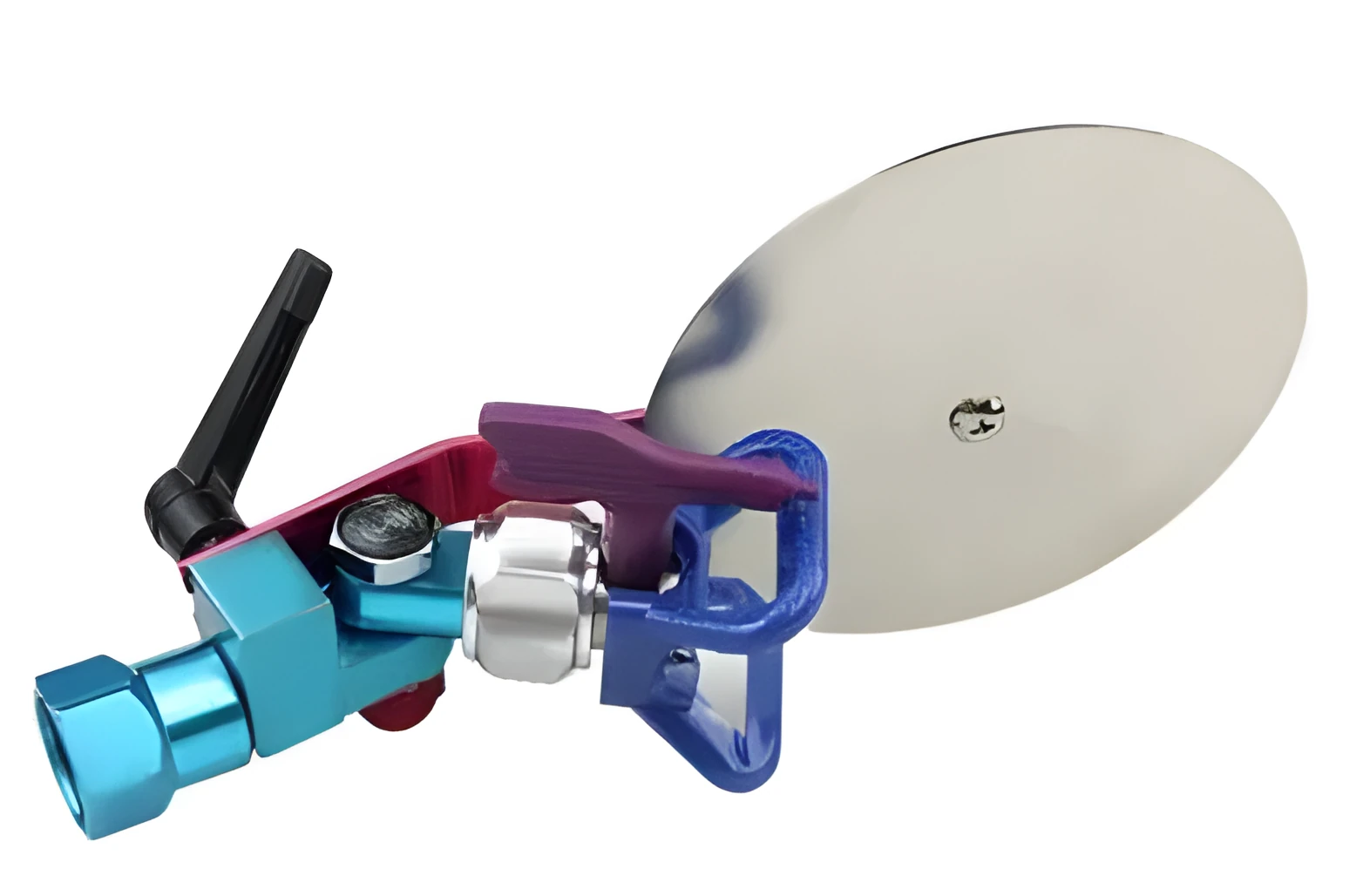 Aluminium alloy airless sprayer anti-splash colour separation baffle accessory