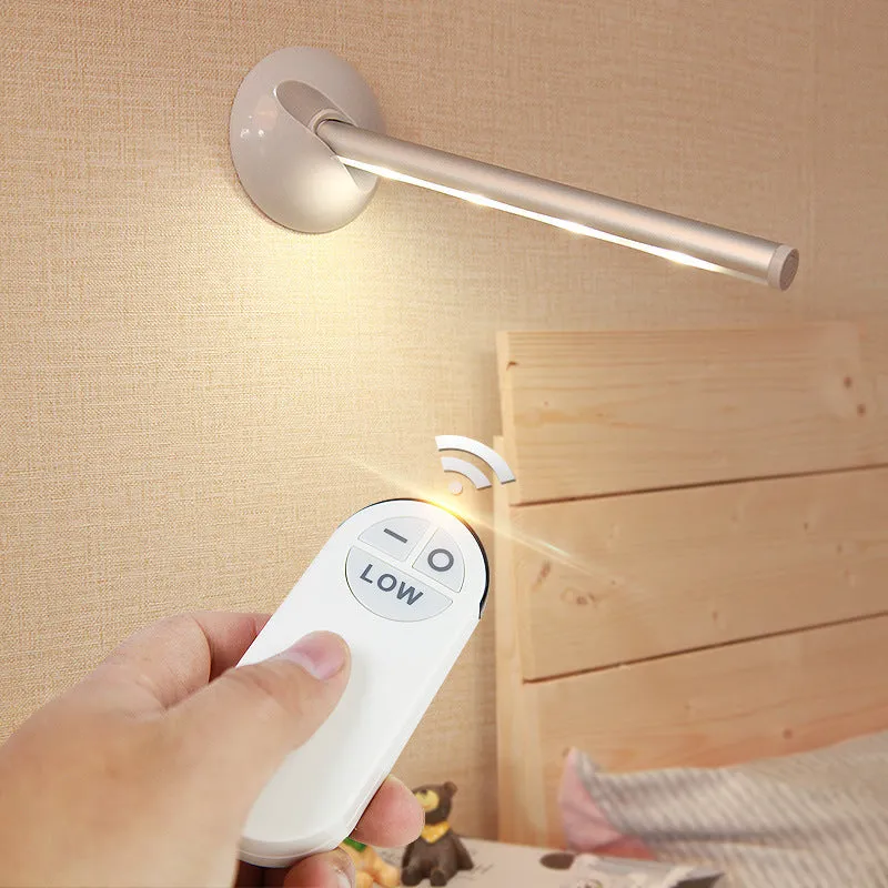 White LED cabinet night light with remote control, featuring acrylic panels in an aluminium frame.