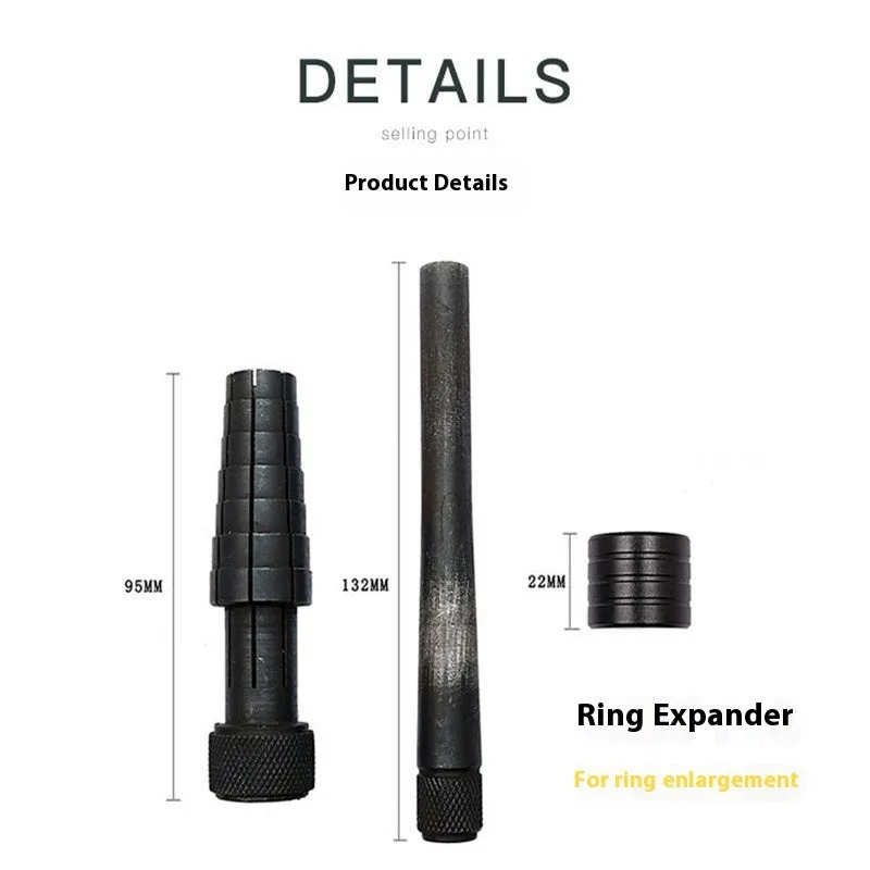 Ring expansion size adjustment plastic repair tool with ring stretcher changer for jewellery repair