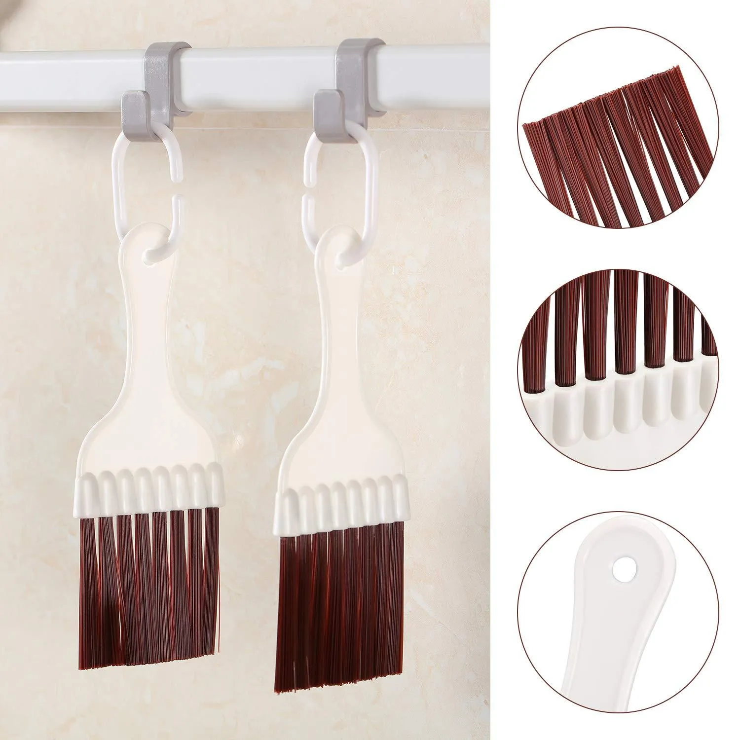 Stainless steel air conditioner fin comb cleaning brush and metal fin comb tool set