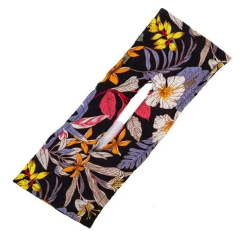 Ladies cotton headband in French retro style with bowknot, shown in multiple colour set options.