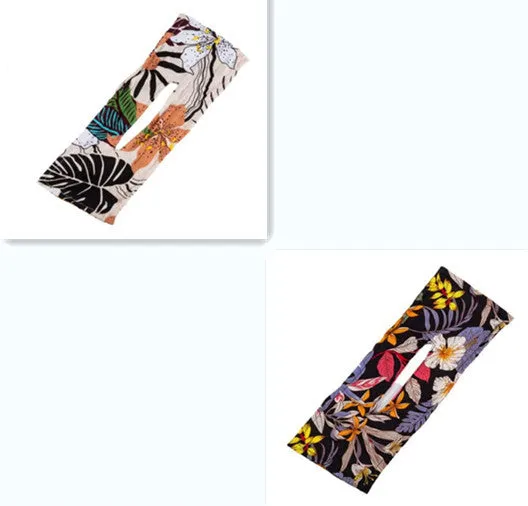 Ladies cotton headband in French retro style with bowknot, shown in multiple colour set options.